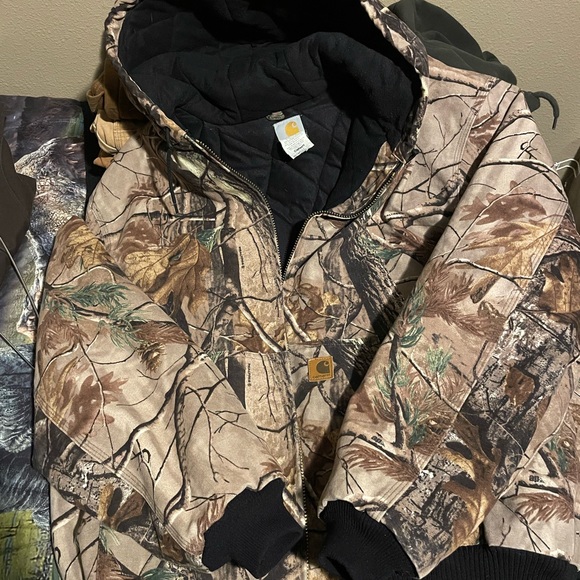 Carhartt Camo Jacket J221-CAP Realtree AP Mens Size XLT USA Union Made - Picture 4 of 9